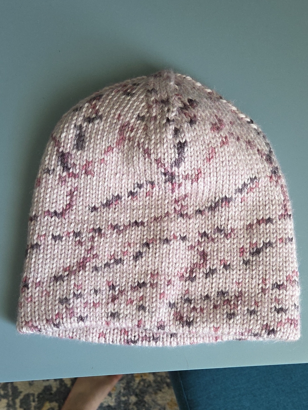 Hand-knit Double-layered Beanie